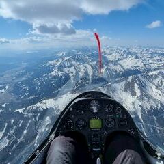 Flugwegposition um 12:27:33: Aufgenommen in der Nähe von Oberwölz Umgebung, Österreich in 3223 Meter